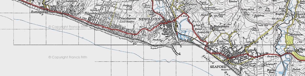 Old map of Harbour Heights in 1940