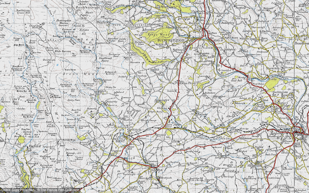 Old Map of Harbourneford, 1946 in 1946