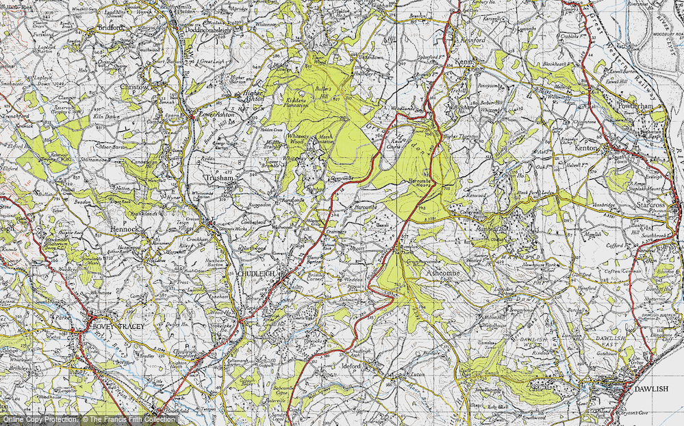 Old Map of Harcombe, 1946 in 1946