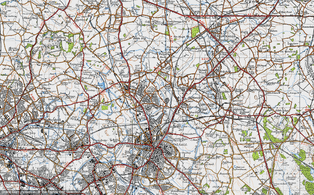 Old Map of Harden, 1946 in 1946