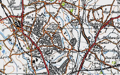 Old map of Harden in 1946