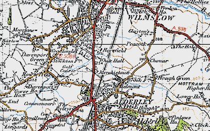 Old map of Harden Park in 1947