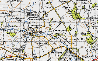 Old map of Hardgate in 1947