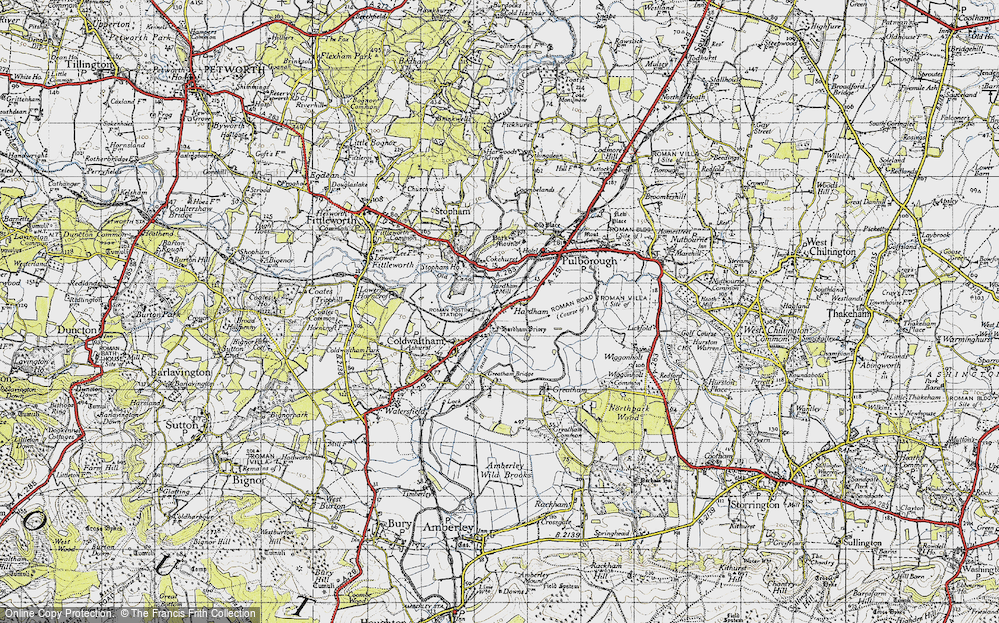 Old Map of Hardham, 1940 in 1940