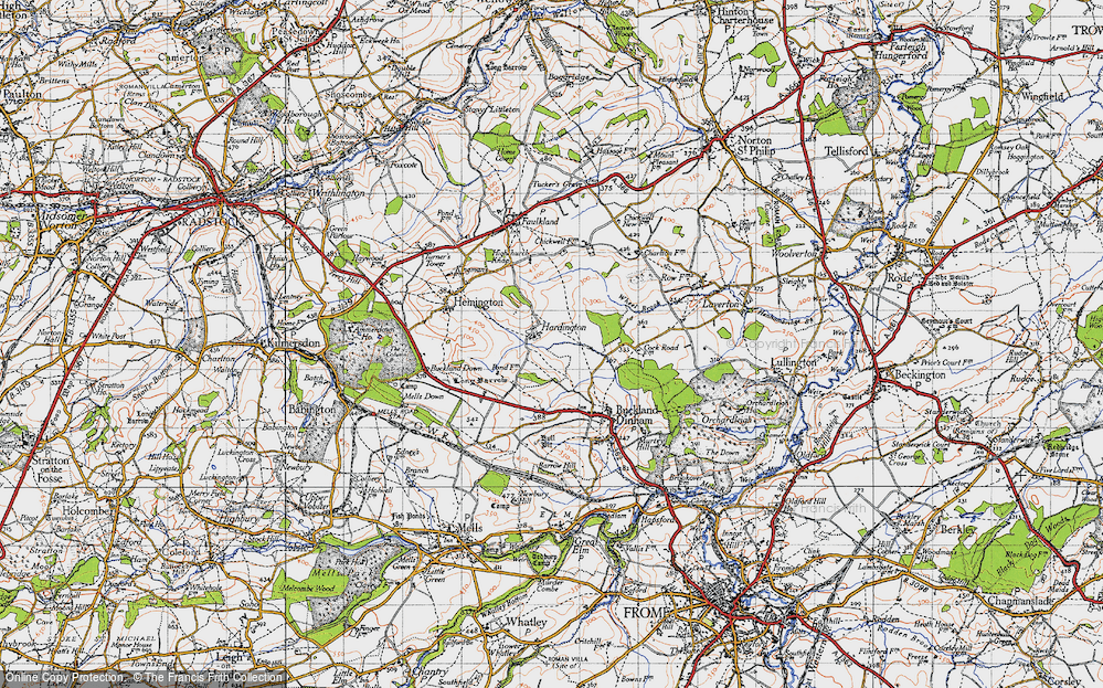 Old Map of Hardington, 1946 in 1946