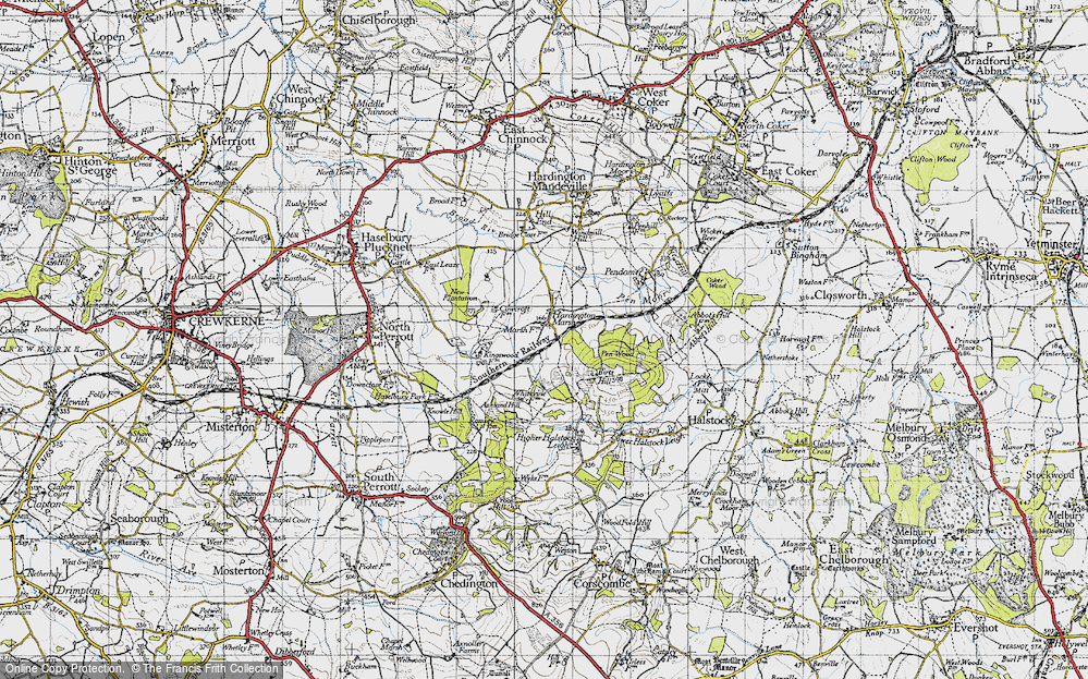 Old Map of Hardington Marsh, 1945 in 1945