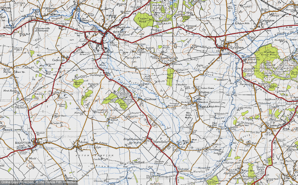Old Map of Hardwick, 1946 in 1946