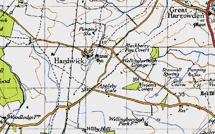 Old map of Appleby Gate in 1946