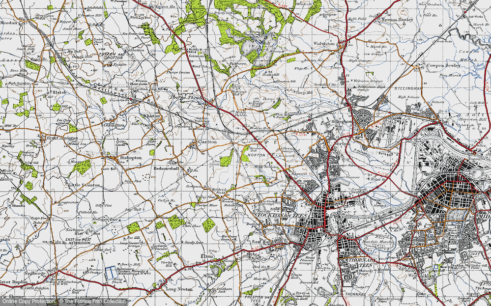 Old Map of Hardwick, 1947 in 1947