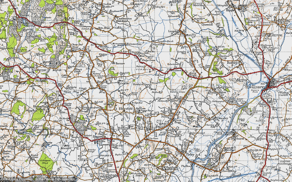 Old Map of Hardwick Green, 1947 in 1947