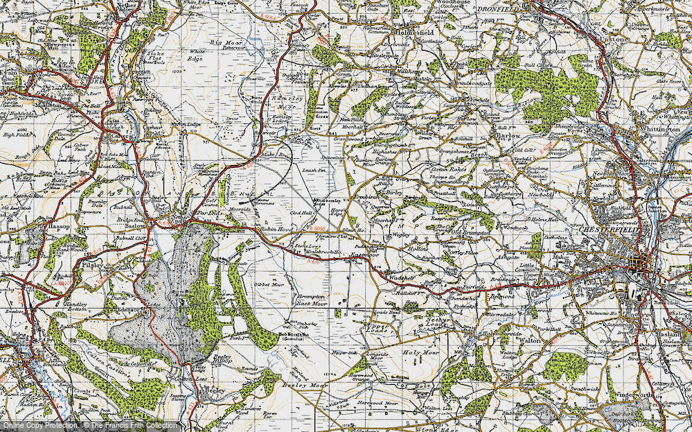 Old Map of Hare Edge, 1947 in 1947