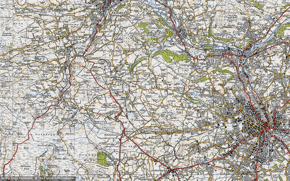 Old Map of Harecroft, 1947 in 1947
