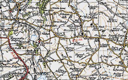 Old map of Harecroft in 1947