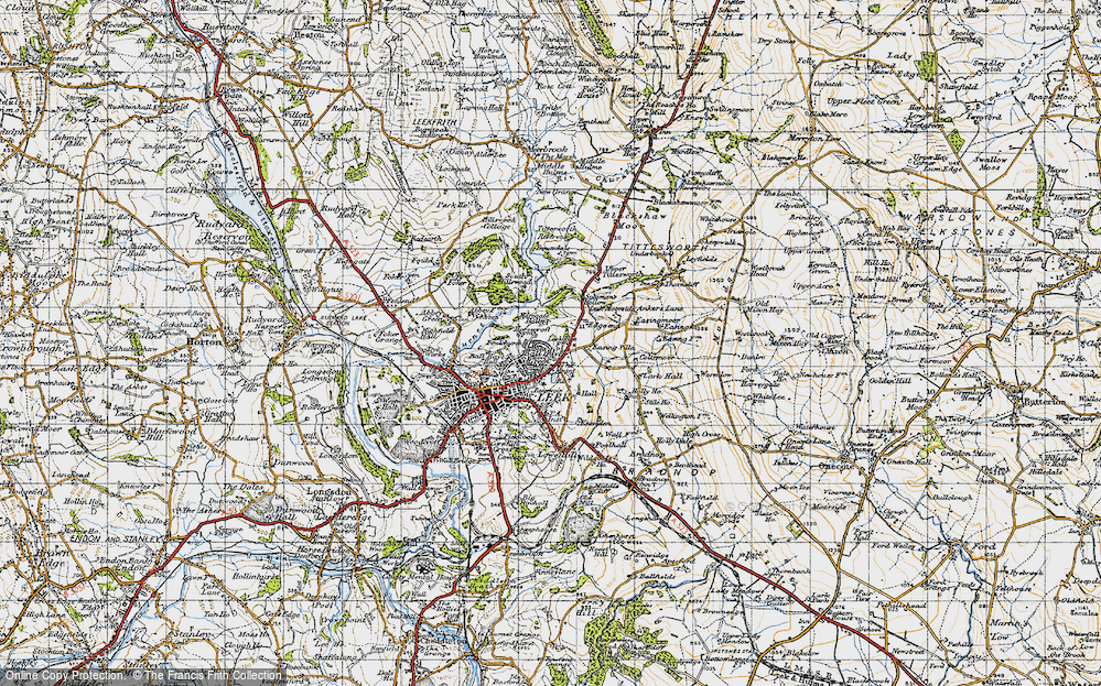 Old Map of Haregate, 1947 in 1947