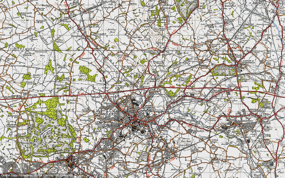 Old Map of Haresfinch, 1947 in 1947