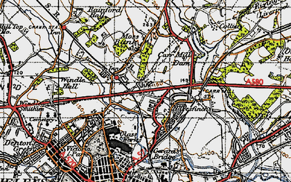 Old map of Haresfinch in 1947