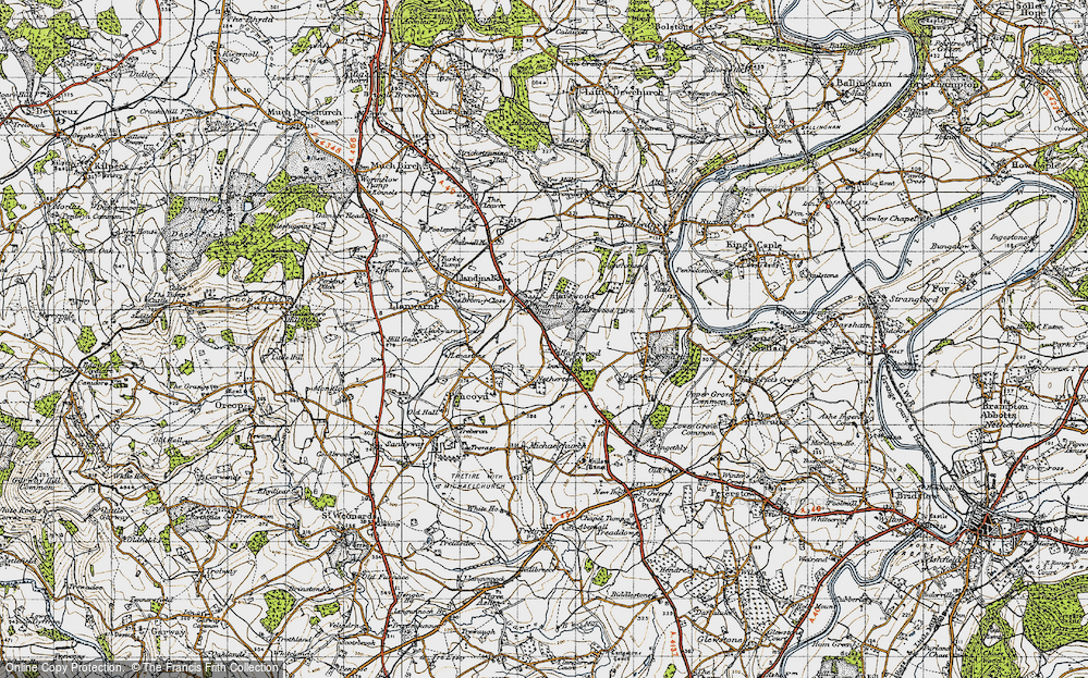 Old Map of Harewood End, 1947 in 1947