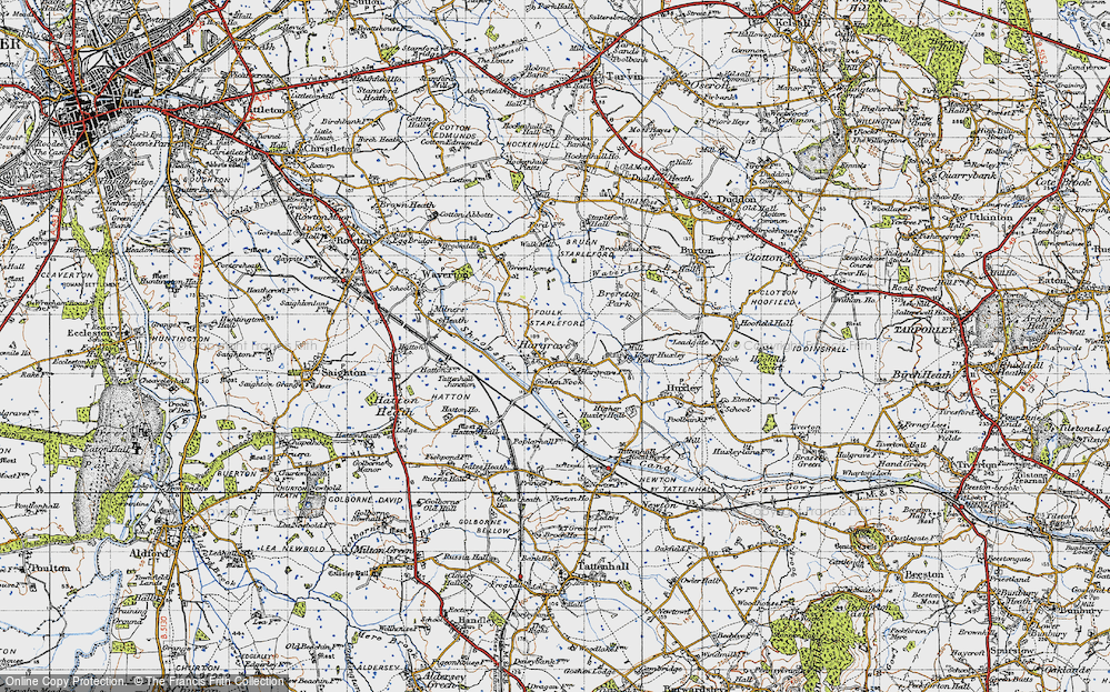 Old Map of Hargrave, 1947 in 1947