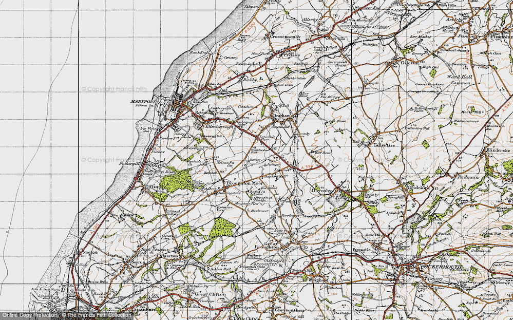 Old Map of Harker Marsh, 1947 in 1947