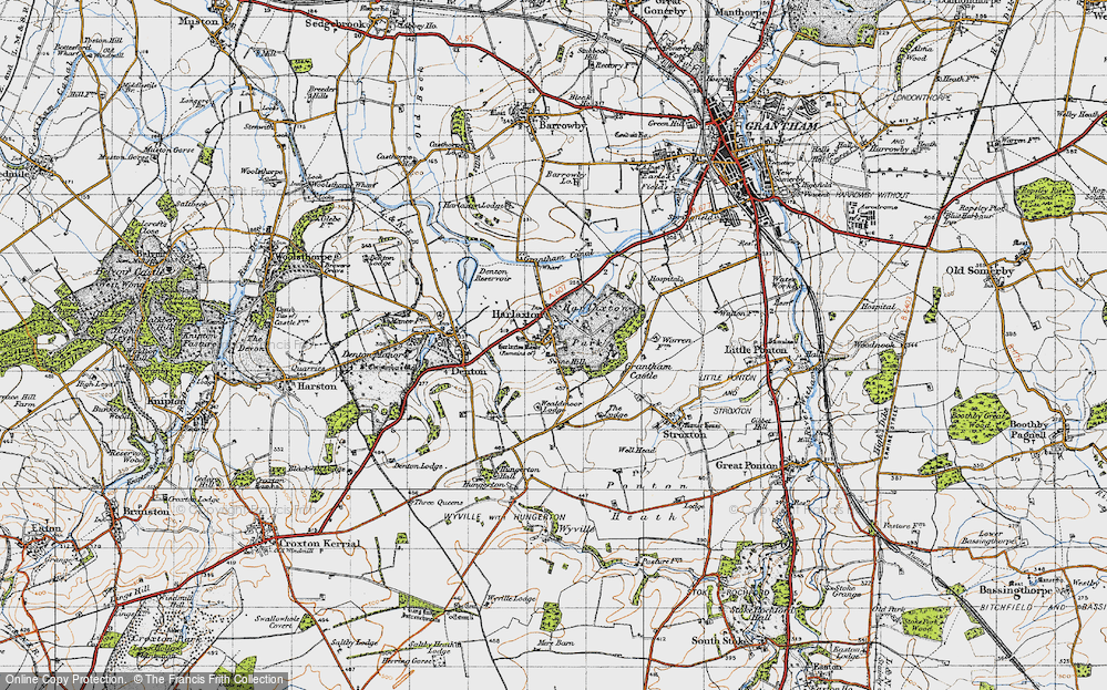 Old Map of Harlaxton, 1946 in 1946