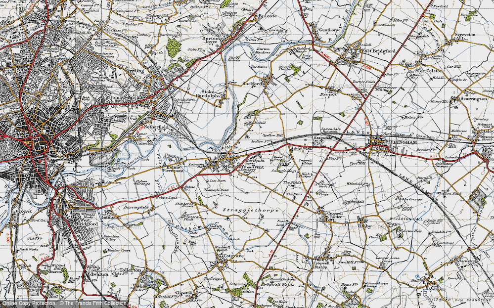 Old Map of Harlequin, 1946 in 1946