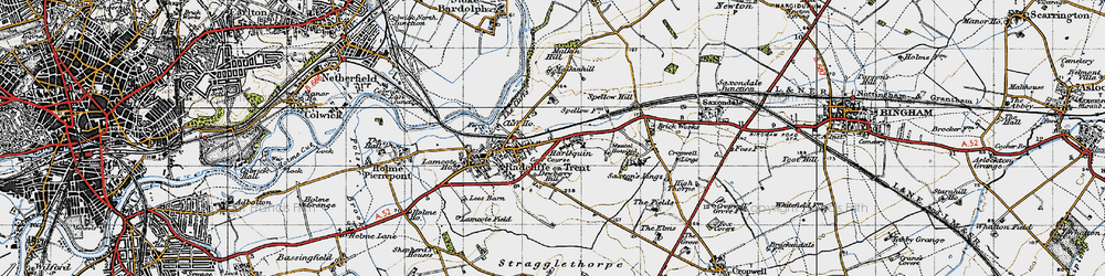 Old map of Harlequin in 1946