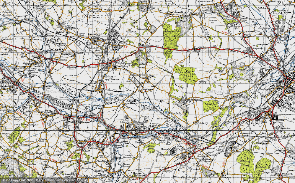Old Map of Harlington, 1947 in 1947