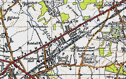 Old map of Harold Park in 1946