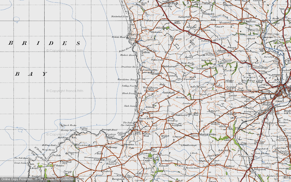Old Map of Haroldston West, 1946 in 1946