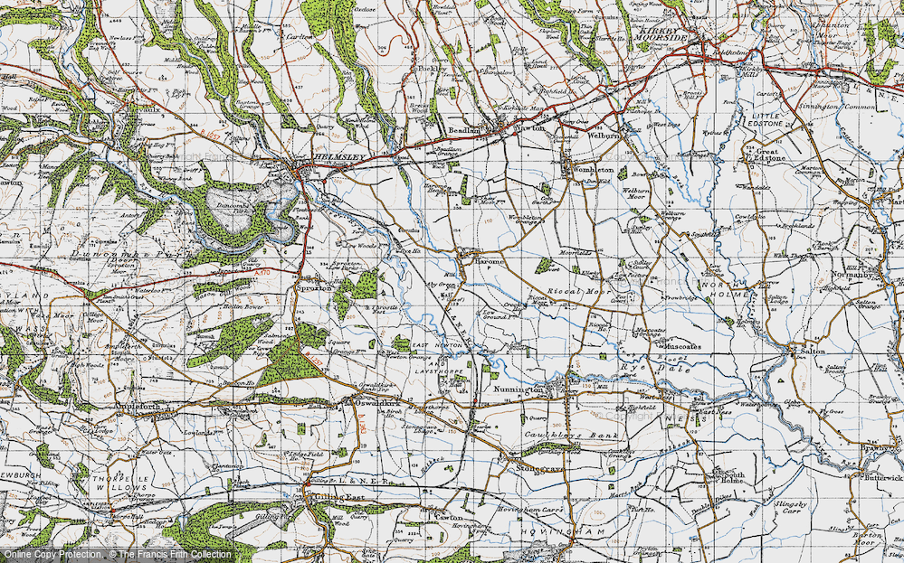 Old Map of Harome, 1947 in 1947
