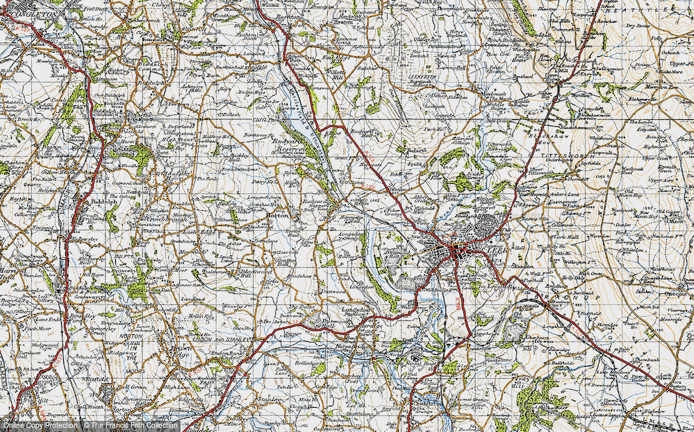 Old Map of Harper's Gate, 1947 in 1947
