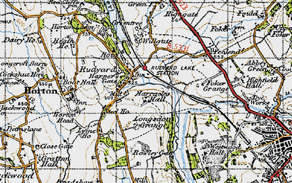 Old map of Harper's Gate in 1947