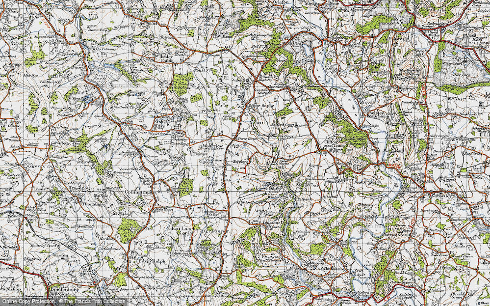 Old Map of Harpley, 1947 in 1947