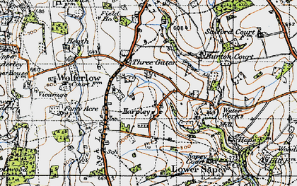 Old map of Harpley in 1947