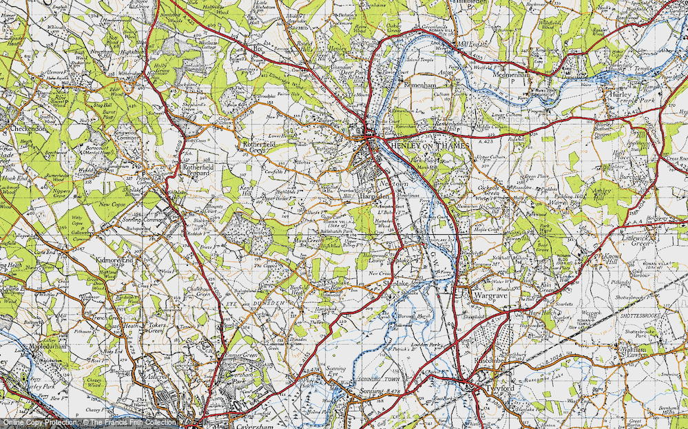Old Map of Harpsden Bottom, 1947 in 1947