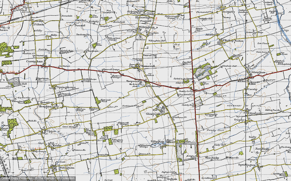 Old Map of Harpswell, 1947 in 1947