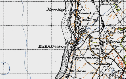 Old map of Harrington in 1947