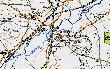 Old map of Harringworth in 1946