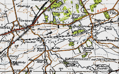 Old map of Brayton Park in 1947