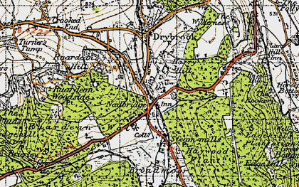 Old map of Harrow Hill in 1947