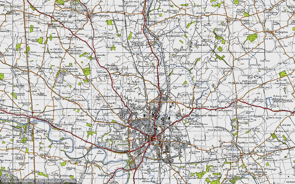 Old Map of Harrowgate Village, 1947 in 1947