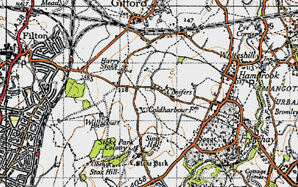 Old map of Harry Stoke in 1946