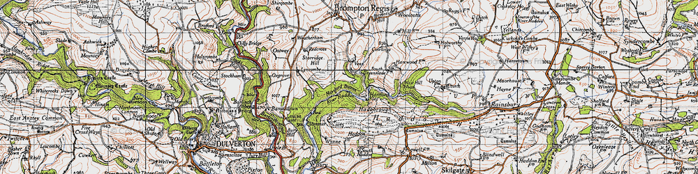 Old map of Hartford in 1946