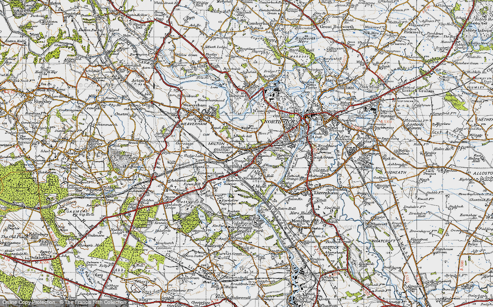 Old Map of Hartfordbeach, 1947 in 1947