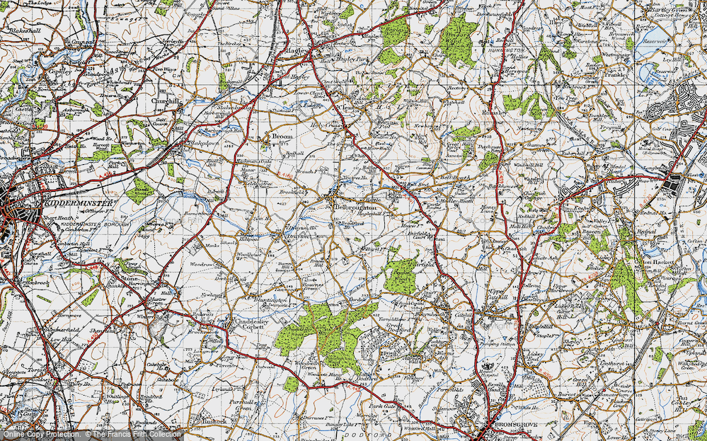 Old Map of Hartle, 1947 in 1947