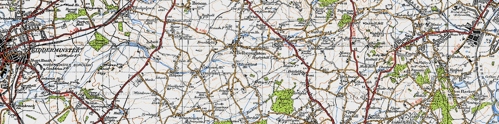 Old map of Hartle in 1947