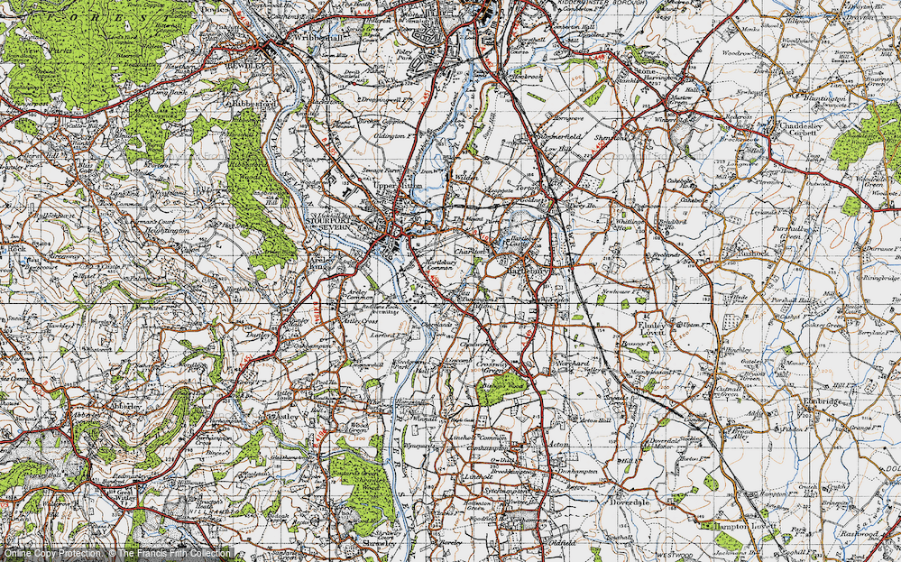 Old Map of Hartlebury Common, 1947 in 1947