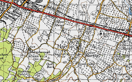 Old map of Hartlip in 1946