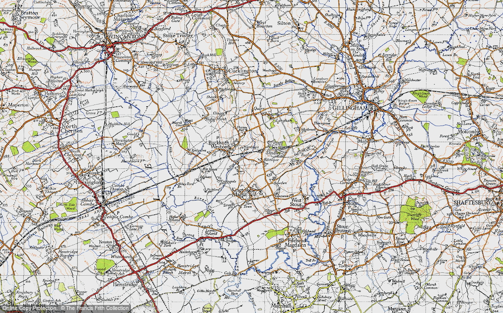 Old Map of Hartmoor, 1945 in 1945