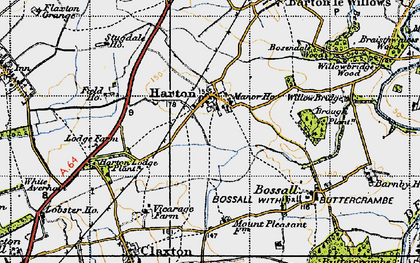 Old map of Harton in 1947
